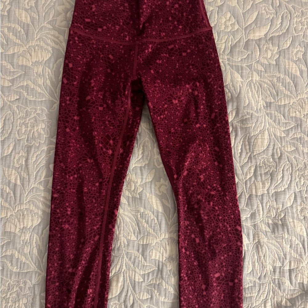 Lululemon Athletica Burgundy Leggings